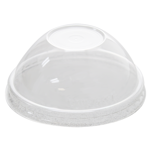 [1,000 ct] 4 oz Food Container Dome Lids | PET | 76 mm