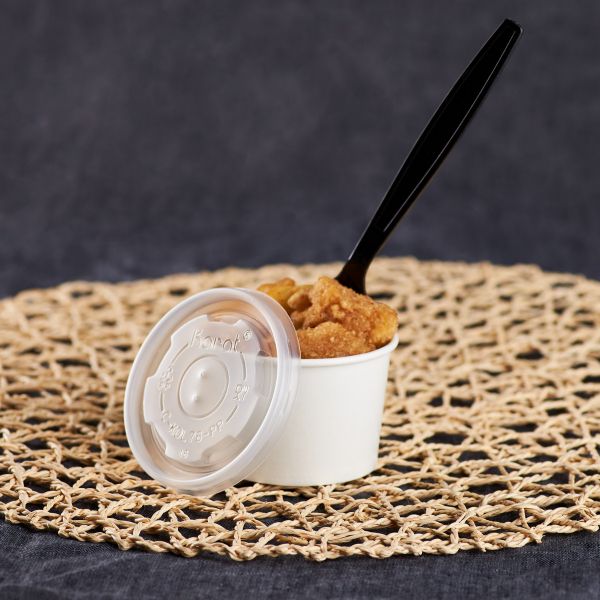 [1,000 ct] 4 oz Food Container Lids | PP | 76 mm
