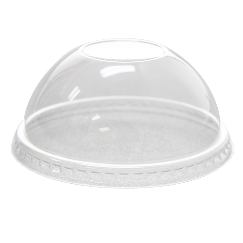 [1,000 ct] 8-10 oz Plastic Dome Cup Lids | PET | No Hole | 78 mm