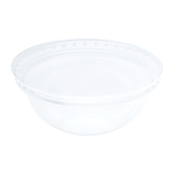 [1,000 ct] Plastic Dome Cup Lids | PET | No Hole | 90 mm
