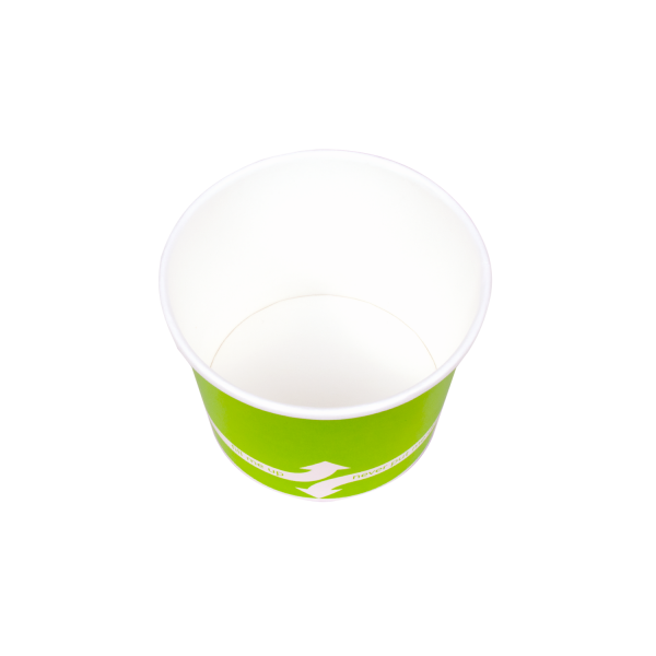 [1,000 ct] 16 oz Paper Food Containers | 112 mm | Green