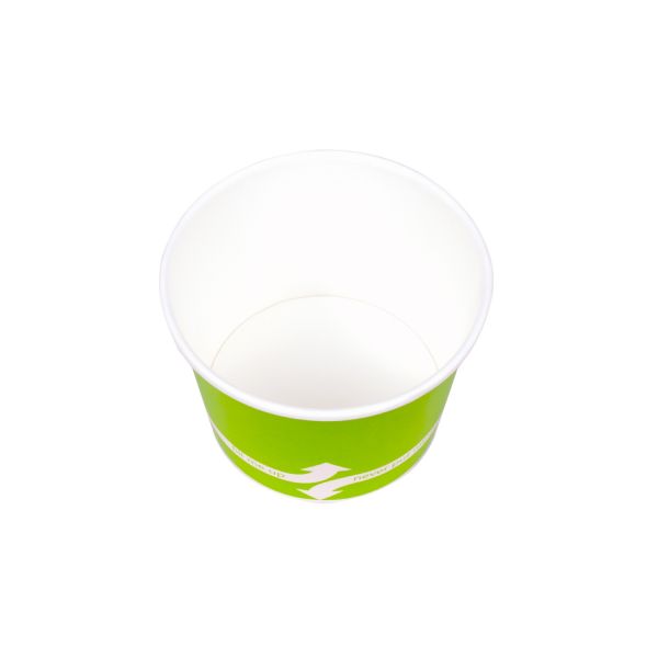 [1,000 ct] 12 oz Paper Food Containers | 100 mm | Green