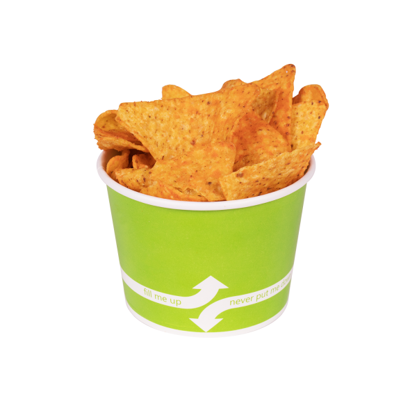 [1,000 ct] 12 oz Paper Food Containers | 100 mm | Green