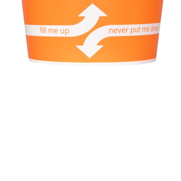 [1,000 ct] 12 oz Paper Food Containers | 100 mm | Orange