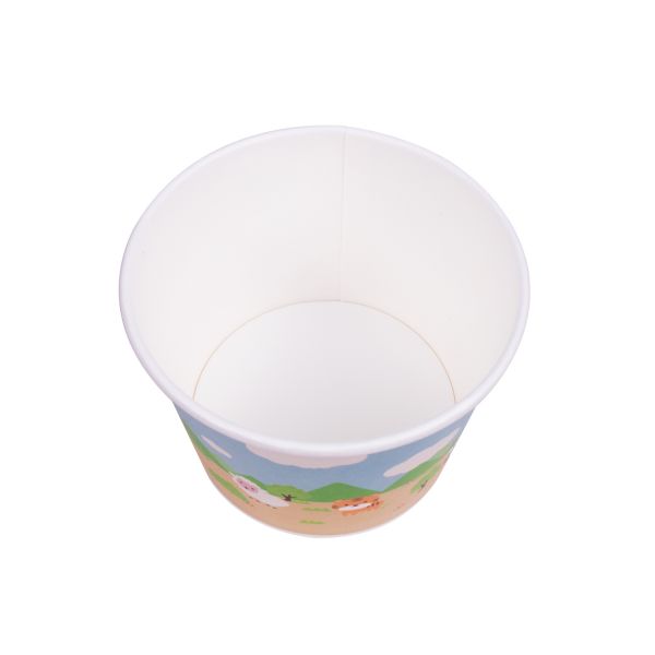 [1,000 ct] 12 oz Paper Food Containers | 100 mm | Safari Print