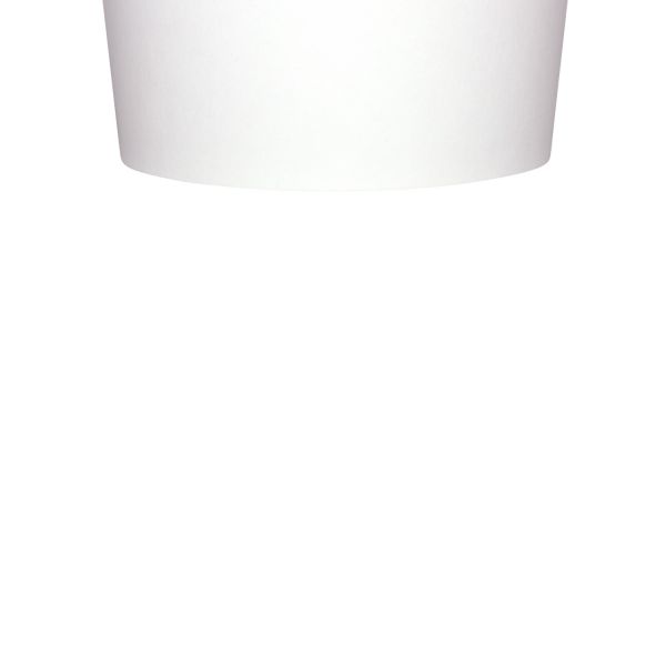 [1,000 ct] 12 oz Paper Food Containers | 100 mm | White