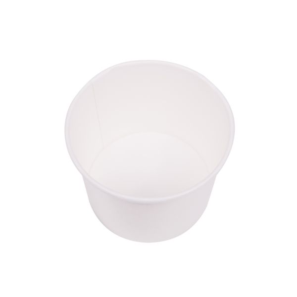 [1,000 ct] 12 oz Paper Food Containers | 100 mm | White