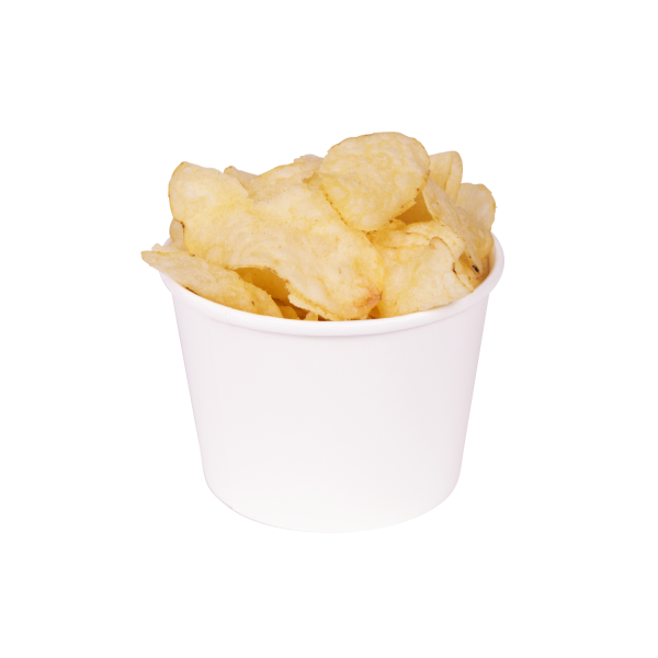 [1,000 ct] 12 oz Paper Food Containers | 100 mm | White