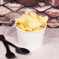 [1,000 ct] 12 oz Paper Food Containers | 100 mm | White