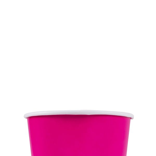 [1,000 ct] 16 oz Paper Food Containers | 112 mm | Pink