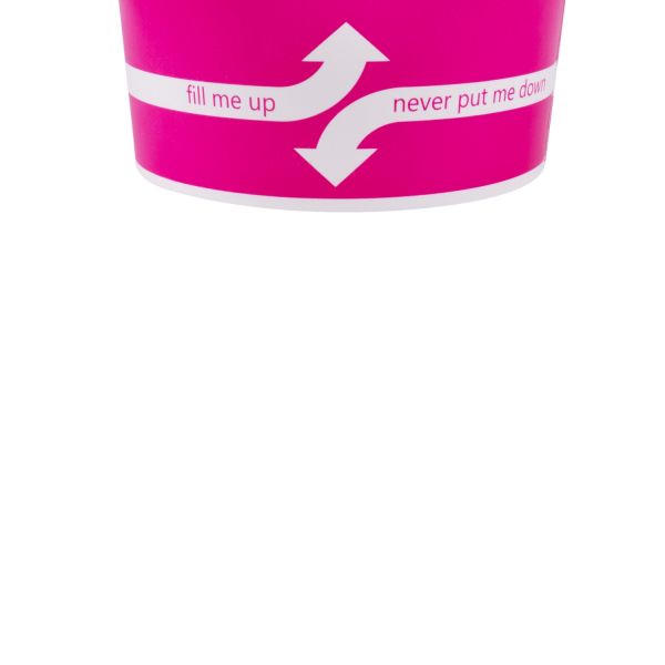 [1,000 ct] 16 oz Paper Food Containers | 112 mm | Pink