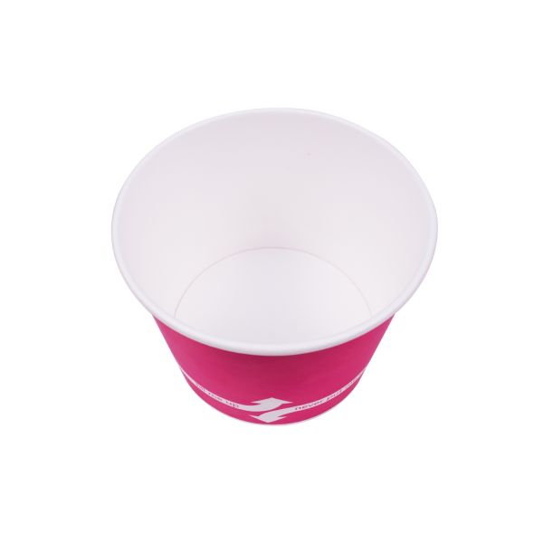 [1,000 ct] 16 oz Paper Food Containers | 112 mm | Pink