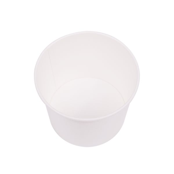 [1,000 ct] 16 oz Paper Food Containers | 112 mm | White