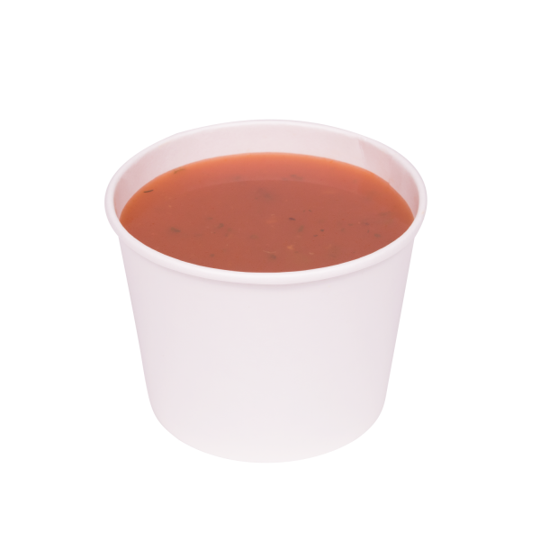 [1,000 ct] 16 oz Paper Food Containers | 112 mm | White