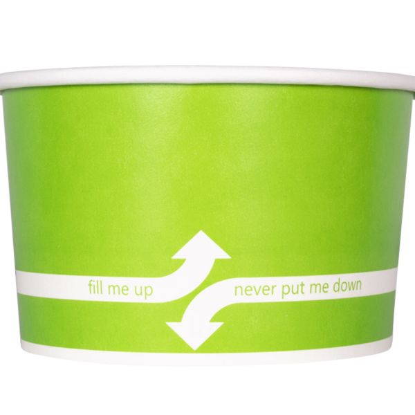[600 ct] 20 oz Paper Food Containers | 127 mm | Green