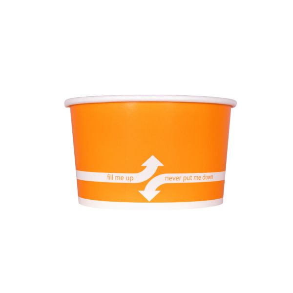 [600 ct] 20 oz Paper Food Containers | 127 mm | Orange