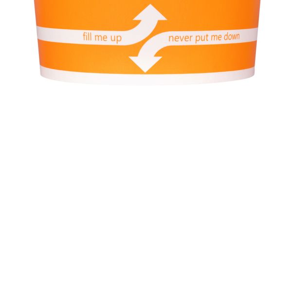 [600 ct] 20 oz Paper Food Containers | 127 mm | Orange