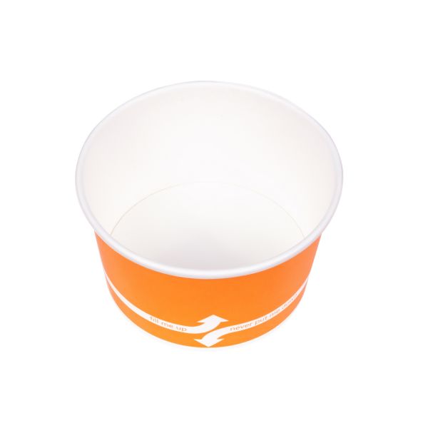 [600 ct] 20 oz Paper Food Containers | 127 mm | Orange