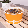 [600 ct] 20 oz Paper Food Containers | 127 mm | Orange