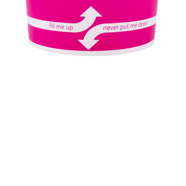 [600 ct] 20 oz Paper Food Containers | 127 mm | Pink