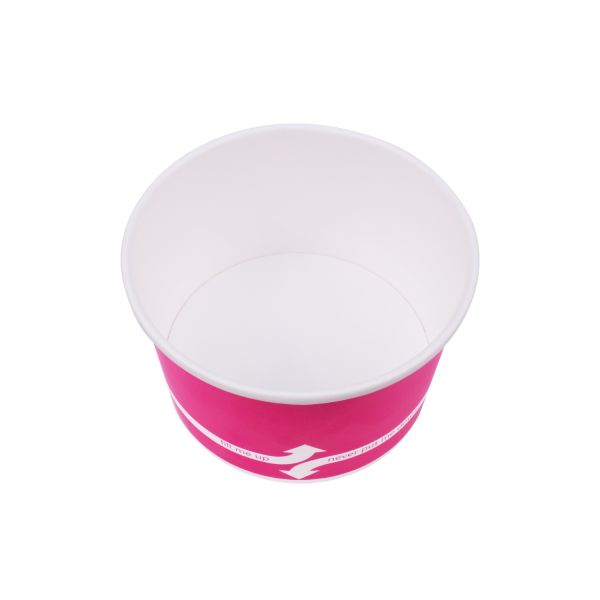 [600 ct] 20 oz Paper Food Containers | 127 mm | Pink