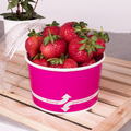[600 ct] 20 oz Paper Food Containers | 127 mm | Pink