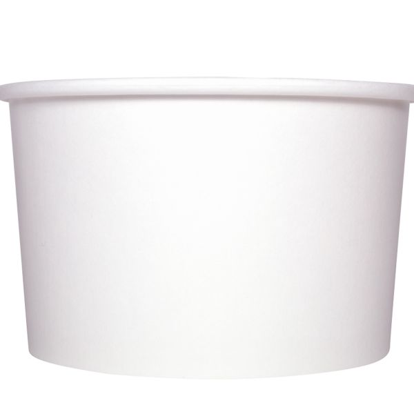 [600 ct] 20 oz Paper Food Containers | 127 mm | White