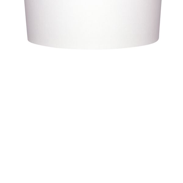 [600 ct] 20 oz Paper Food Containers | 127 mm | White