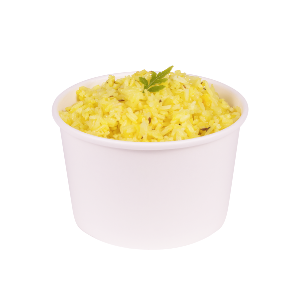 [600 ct] 20 oz Paper Food Containers | 127 mm | White