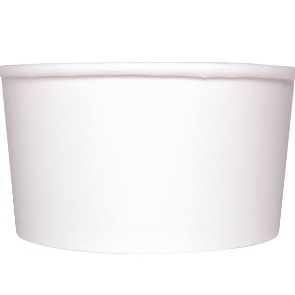 [600 ct] 24 oz Paper Food Containers | 142 mm | White