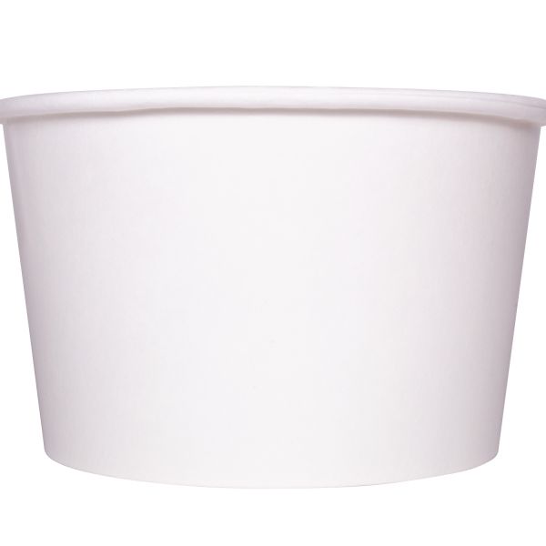 [600 ct] 28 oz Paper Food Containers | 142 mm | White