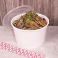 [600 ct] 28 oz Paper Food Containers | 142 mm | White