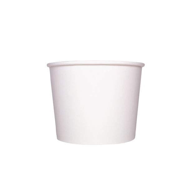 [600 ct] 32 oz Paper Food Containers | 142 mm | White