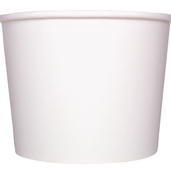 [600 ct] 32 oz Paper Food Containers | 142 mm | White