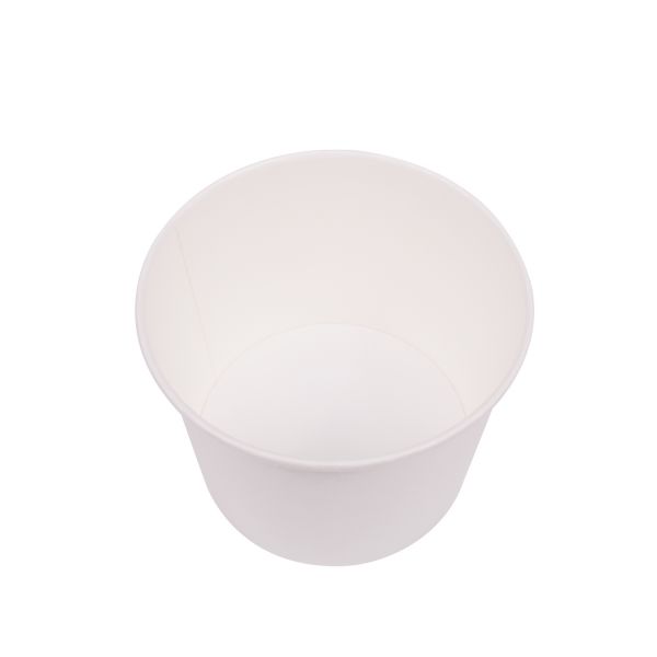 [600 ct] 32 oz Paper Food Containers | 142 mm | White