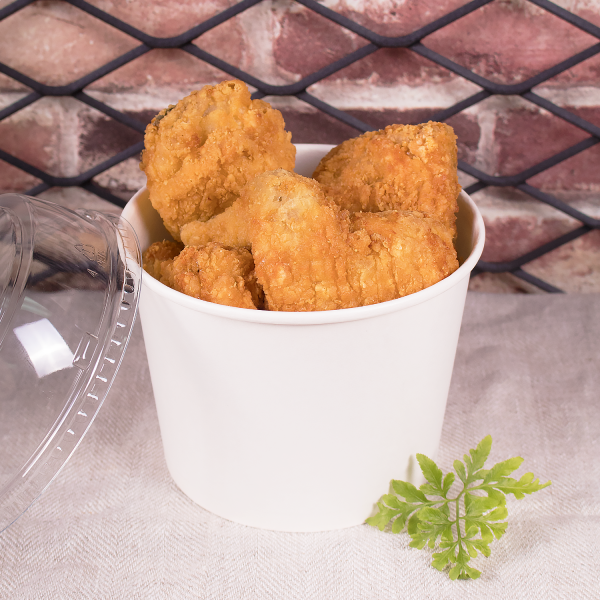 [600 ct] 32 oz Paper Food Containers | 142 mm | White