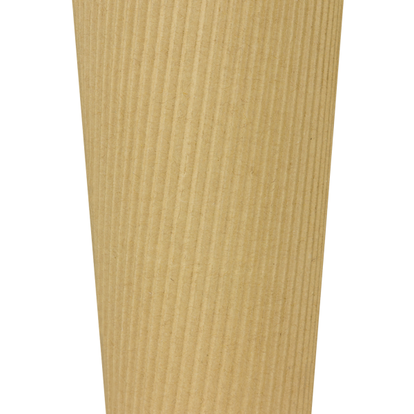 [500 ct] 20 oz Paper Coffee Cups | Ripple | 90 mm | Kraft