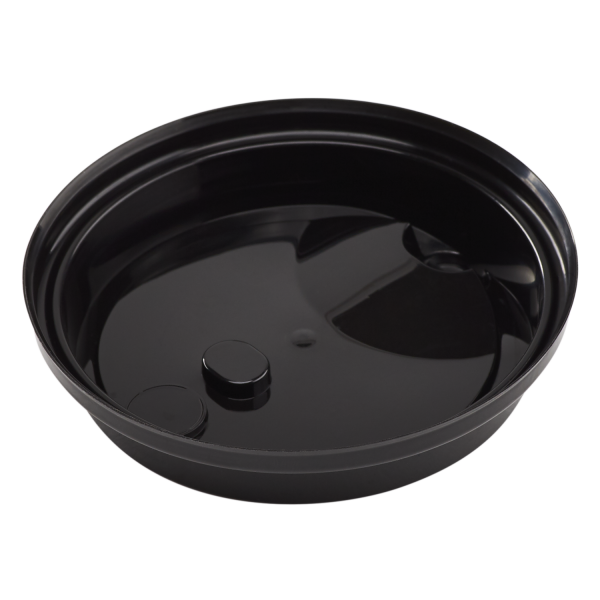[1,000 ct] Plastic Dome Sip Lids | 90 mm | For 16/24 oz Tall Premium PP Cups | Black