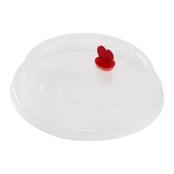 [1,000 ct] Plastic Dome Sip Lids | 90 mm | For 16/24 oz Tall Premium PP Cups | Clear