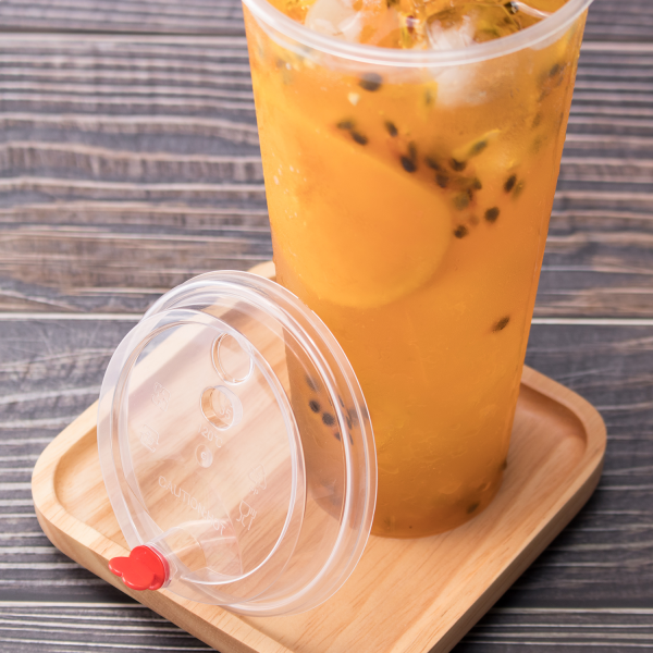 [1,000 ct] Plastic Dome Sip Lids | 90 mm | For 16/24 oz Tall Premium PP Cups | Clear
