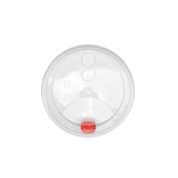 [1,000 ct] Plastic Dome Sip Lids | 90 mm | For 16/24 oz Tall Premium PP Cups | White