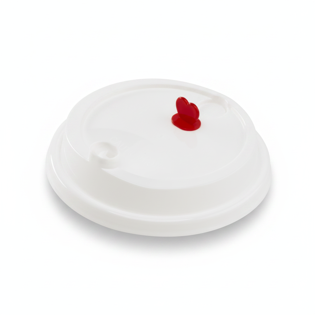 [1,000 ct] Plastic Dome Sip Lids | 90 mm | For 16/24 oz Tall Premium PP Cups | White
