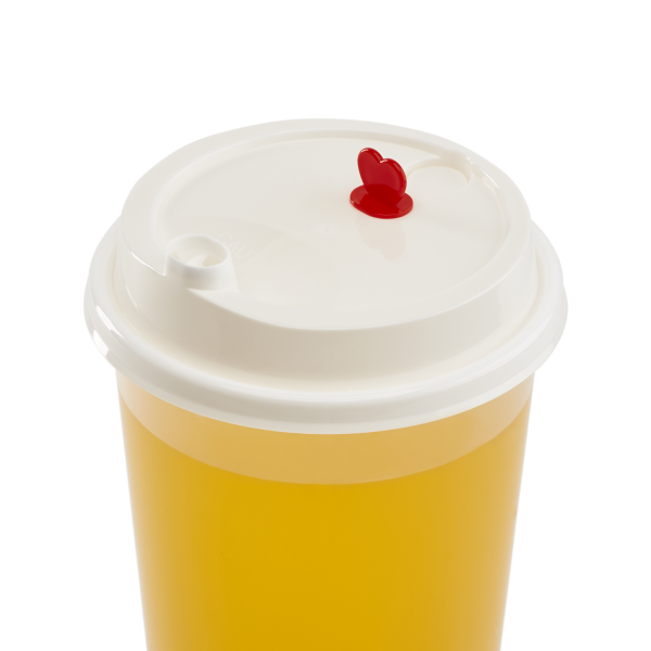 [1,000 ct] Plastic Dome Sip Lids | 90 mm | For 16/24 oz Tall Premium PP Cups | White
