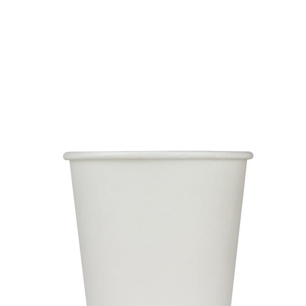 [500 ct] 10 oz Paper Coffee Cups | Wrapped Insulated | 90 mm | White