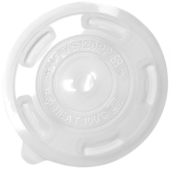 [1,000 ct] Plastic Cup Lids, PP, 120 mm