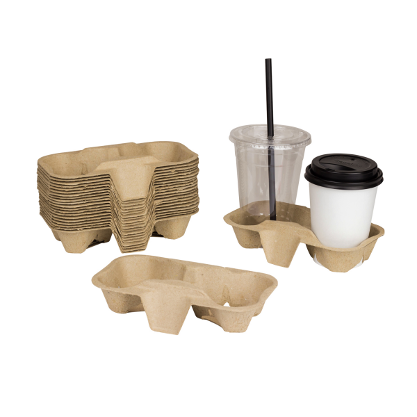 [600 ct] Drink Carrier, Holds 2 Cups (8-24 oz)