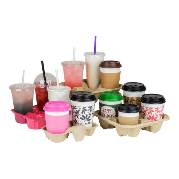 [600 ct] Drink Carrier, Holds 2 Cups (8-24 oz)