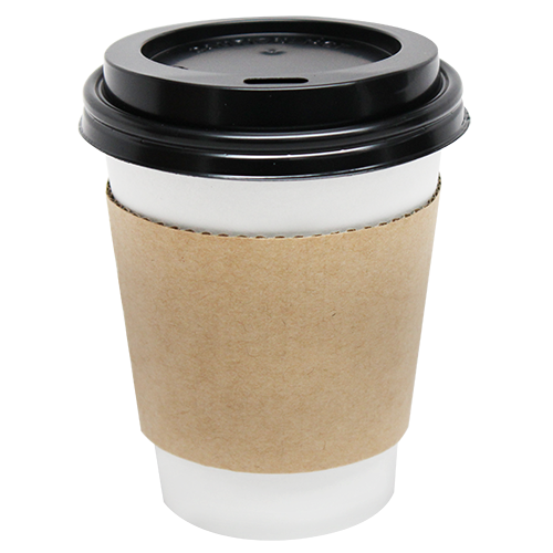 [1,000 ct] 8 oz Traditional Coffee Cup Sleeves, Kraft