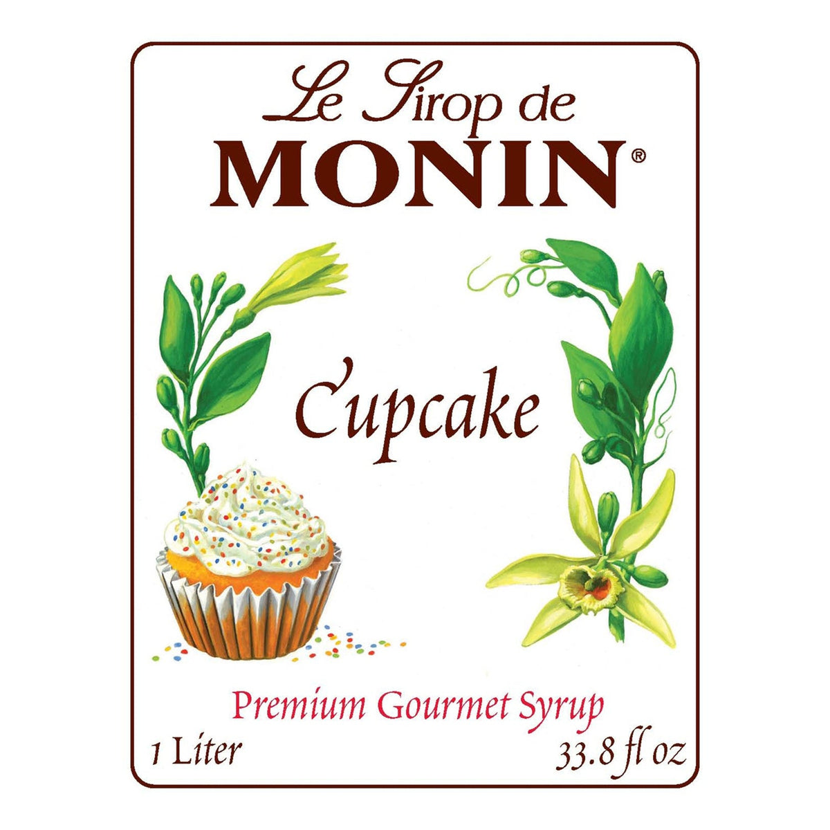Monin Cupcake Syrup - Plastic Bottle (1L)