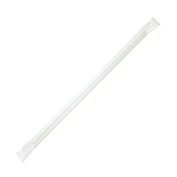 [8,000 ct] Jumbo Straws | Individually Wrapped | Mixed Stripes (0.2" x 7.5")